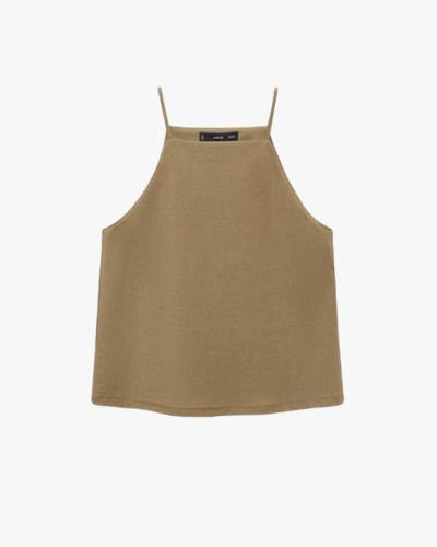 Ribbed halter cami top