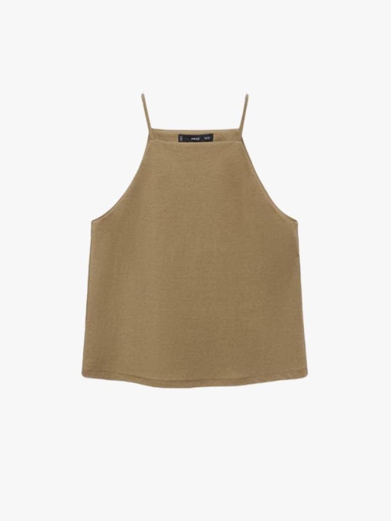 Ribbed halter cami top